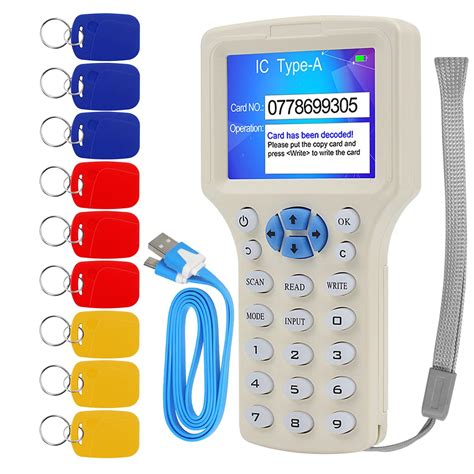 125khz rfid id card reader writer copier duplicator|decoder rfid reader reader.